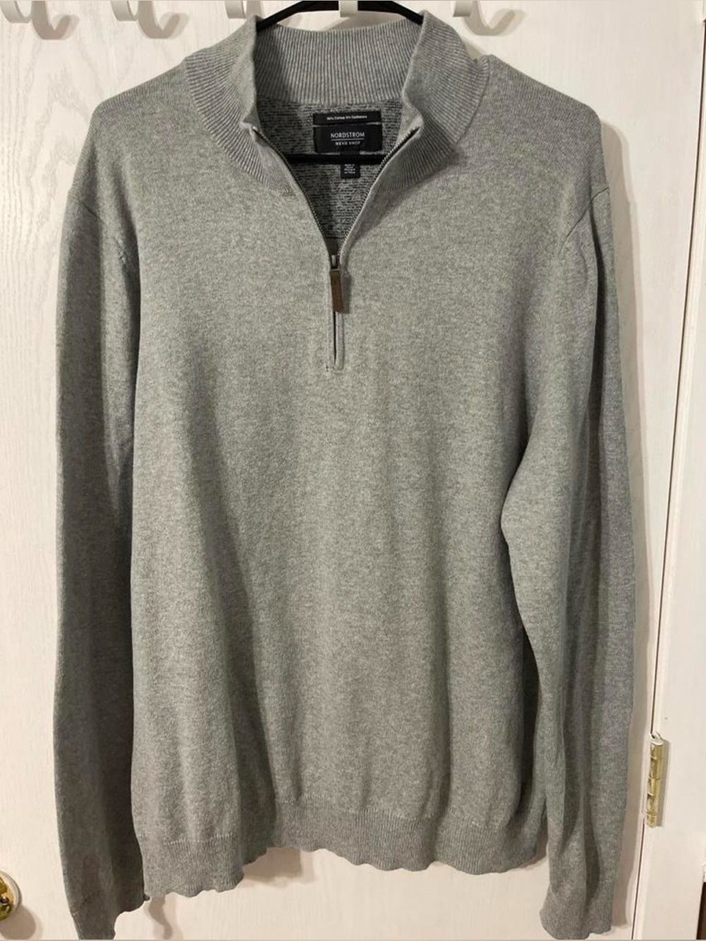 Gray Zip-Up Sweater